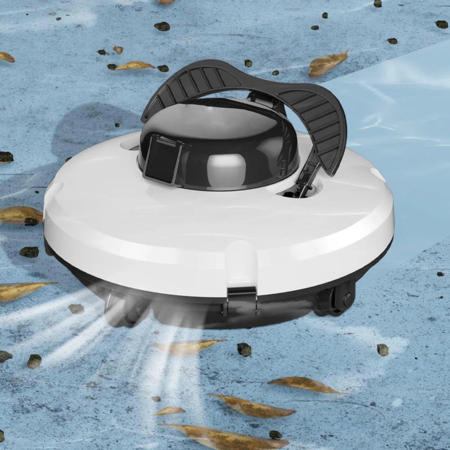 

Усовершенствованный беспроводной пылесос для бассейна, автоматический Роботизированный очиститель для бассейна с двумя двигателями, самостоятельный пылесос для плоских бассейнов с землей, 2023