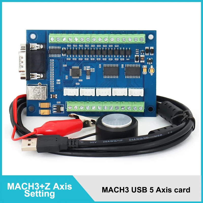 

Upgrade CNC MACH3 USB 5 Axis 100KHz USB CNC Smooth Stepper Motion Controller Card Breakout Board for CNC Engraving 12-24V