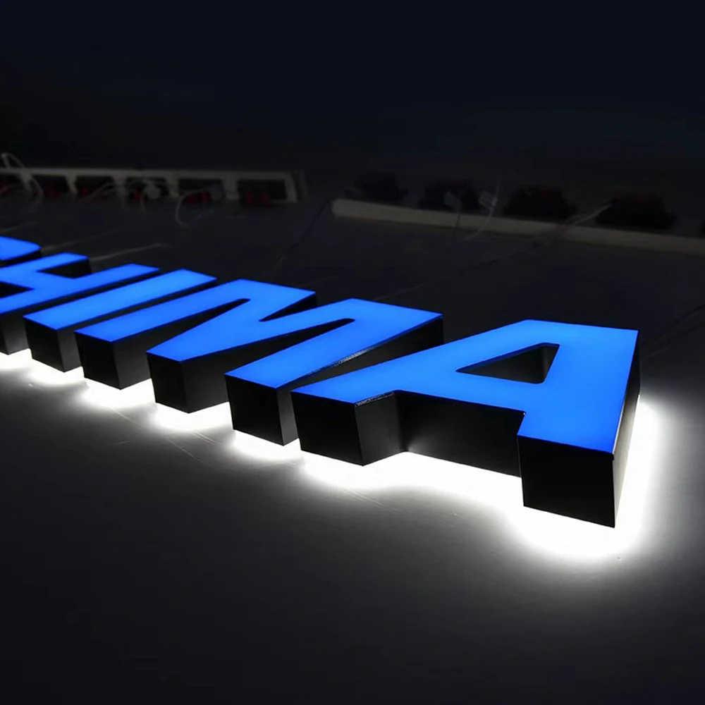 Custom 3d letters led illuminated letters 3d channel letters
