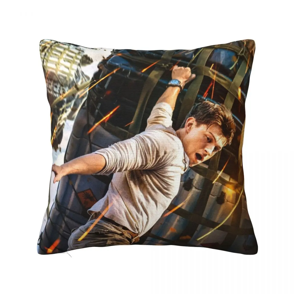 

Uncharted Movie Pillowcase Printing Polyester Cushion Cover Gift gaming nathan Throw Pillow Case Cover Home Drop Shipping 18"