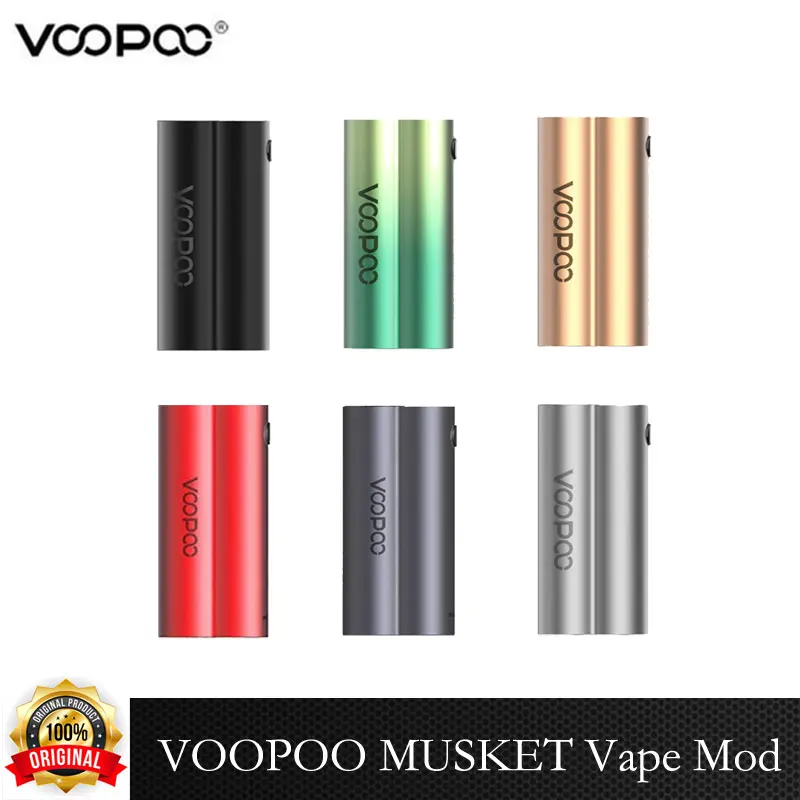 

Оригинальный мод для электронной сигареты VOOPOO MUSKET мощностью 5-120 Вт, с двумя аккумуляторами 18650, электронный сигаретный испаритель