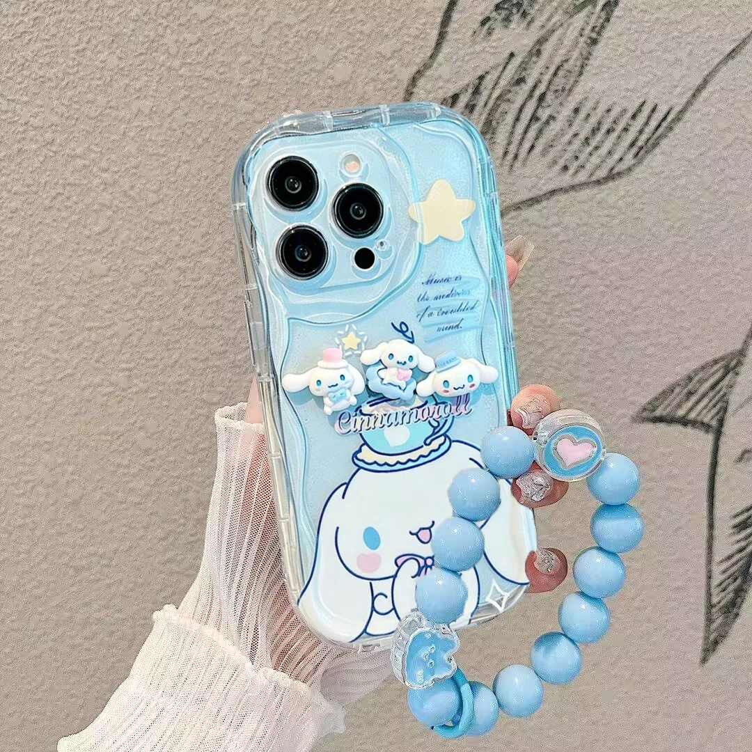 Фото Чехол-браслет с 3D-куклой My Melody Cinnamoroll для VIVO V70 FE V60 V50 V40 Lite V30 V30E V29E V27E V25E V23E V27 V25 Y05 Y400 Pro №3