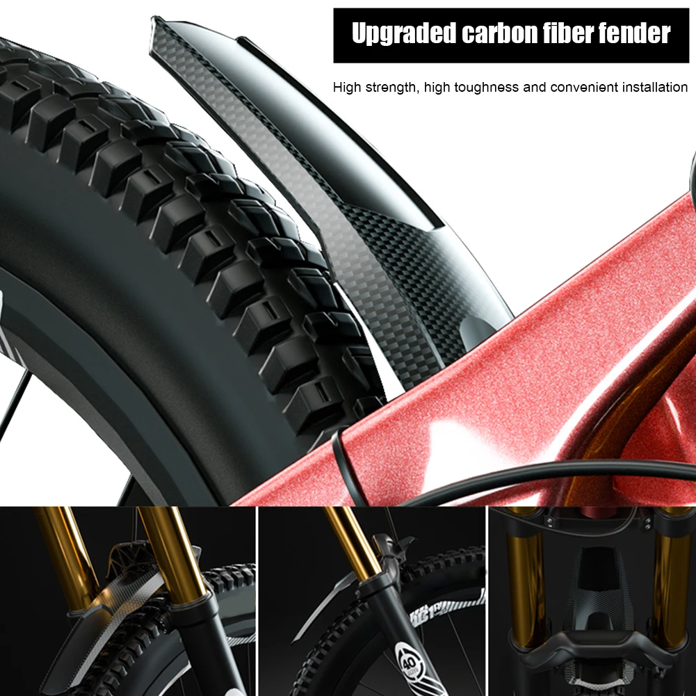 

Upgraded Widen Bicycle Fenders Bike Mudguard Carbon Fiber Front /Rear MTB Mountain Wings Mud Guard Cycling Accessories