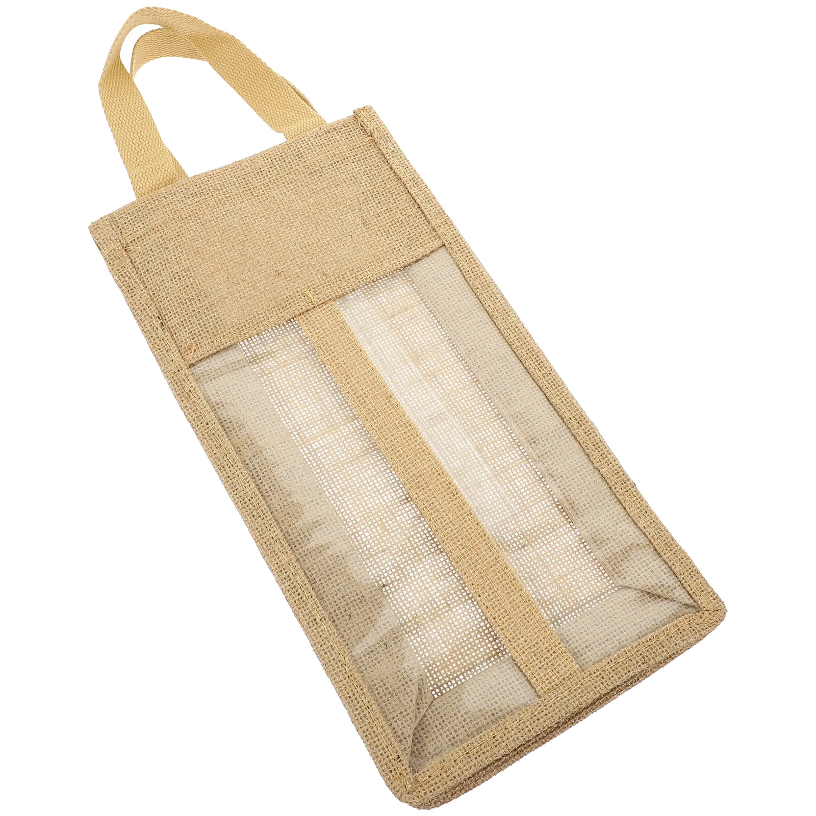 

Bags Giftbottle Supplies Burlap Carrier Party Tote Gifts Bottlespackage Portable Carrying Tasting Bulk Champagne Dividedbox Beer
