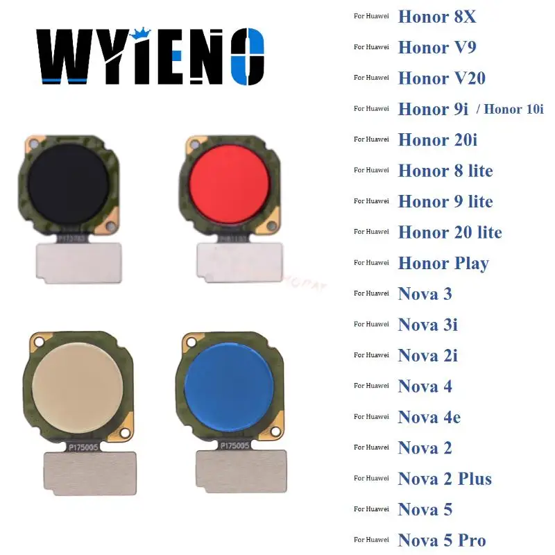 Сенсорный датчик ID Home Button сканер отпечатков пальцев гибкий кабель для Huawei Honor 8X 9i