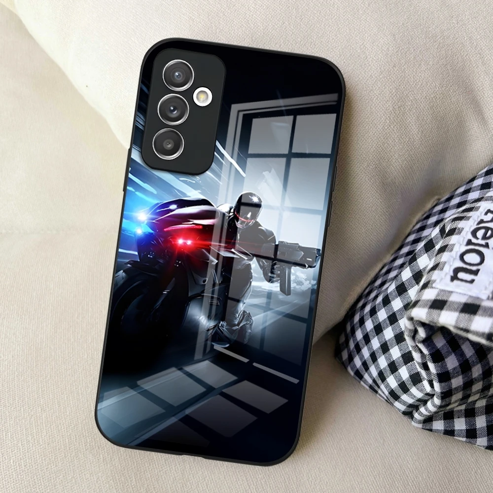 Чехол для телефона ROBOCOP Samsung S24 Ultra S23 S22 S20 Fe S21 Plus Galaxy A54 A34 A24 A53 A16 стеклянный чехол