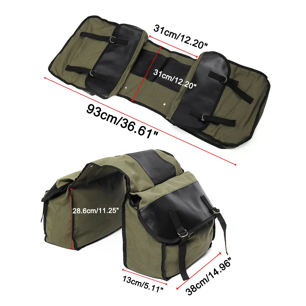 2021 New Update Travel Motorcycle Mountain Bike Rear Saddle Canvas Bag Riding Aggravated Waterproof Car Side Tool Bag