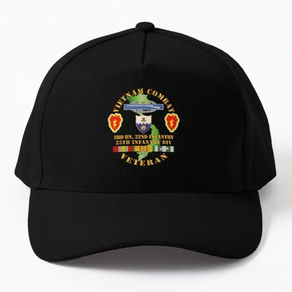 

Army Vietnam Combat Infantry Veteran W Baseball Cap Hat Bonnet Boys Casual Casquette Mens Solid Color Summer Snapback Women