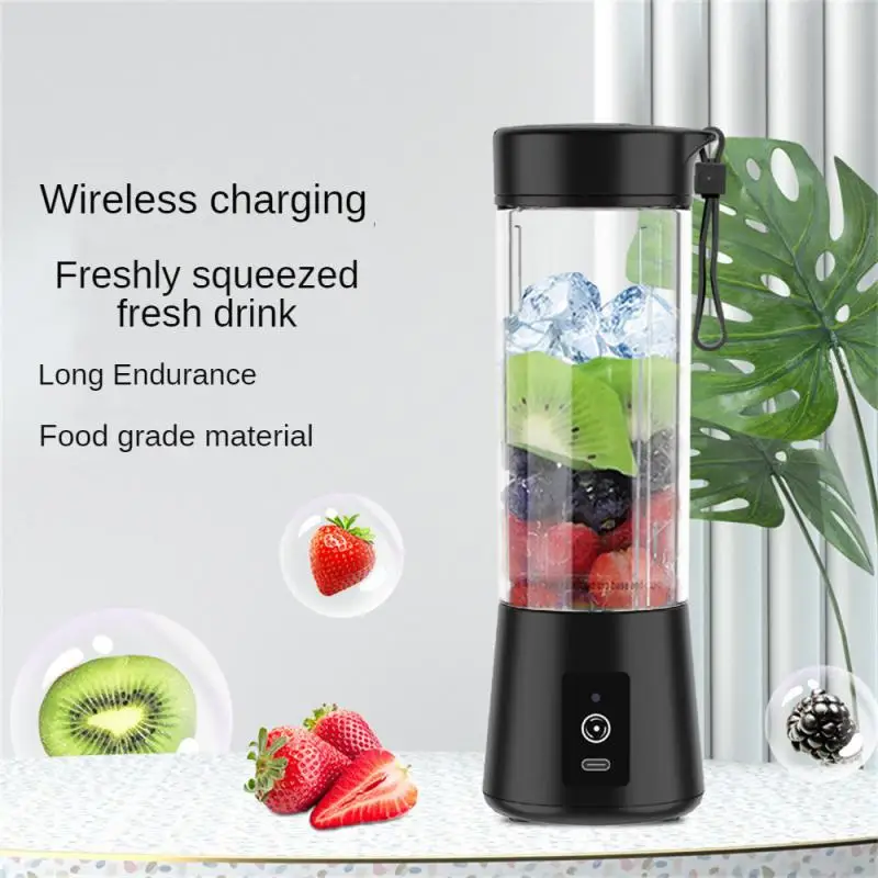 

Waterproof Fruit Smoothie Mixer Six-blade Cutter Head Usb Charging Fruit Press Multifunctional 60 High-speed Rotation Juicer Cup