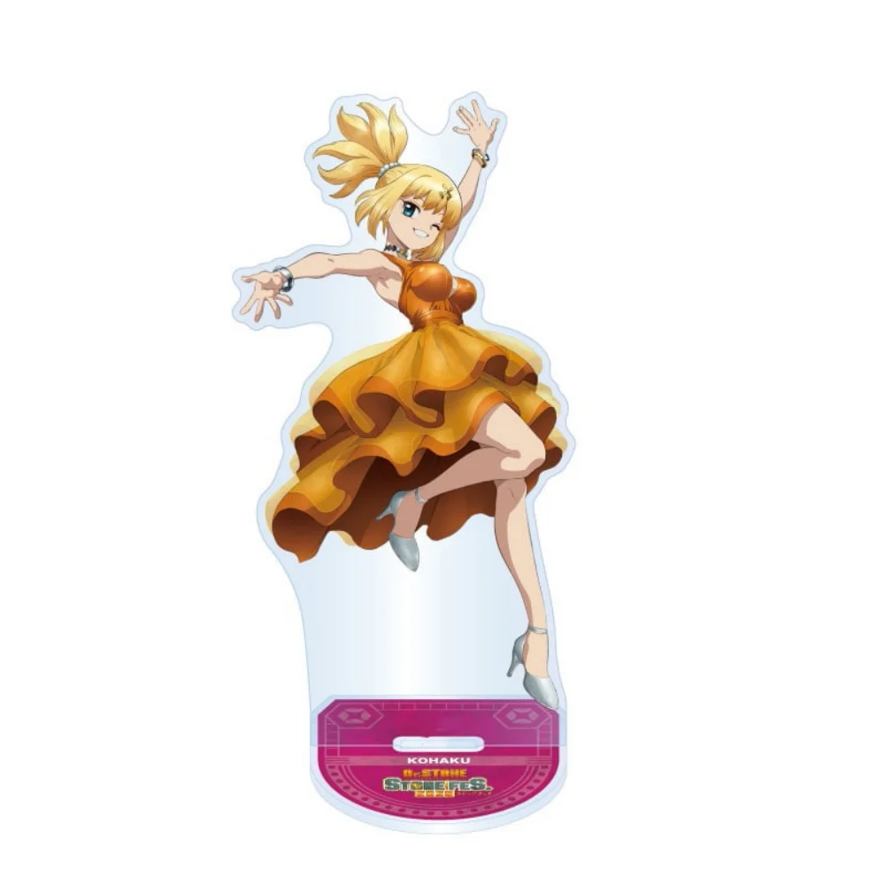 Фото 2026 новый доктор камень акриловой стенд KEYCHAIN SENKU GEN KOHAKU TSUKASA XENO Стэнли полный набор симпатичный персонаж №2