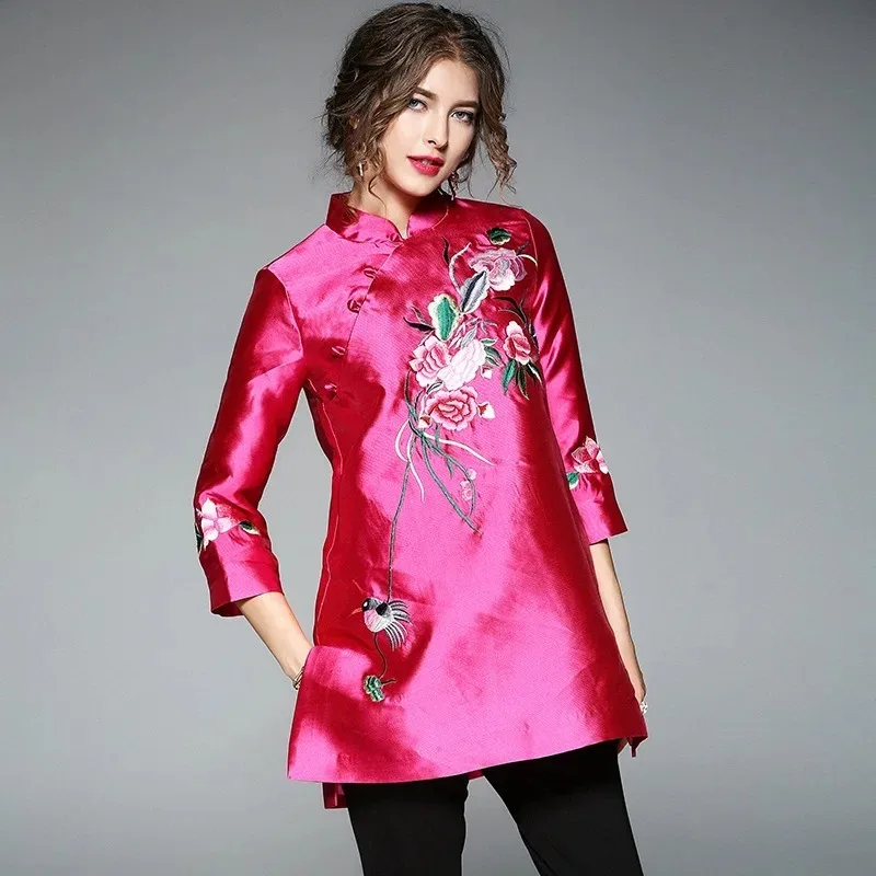 Женская блузка полиэстер китайский стиль