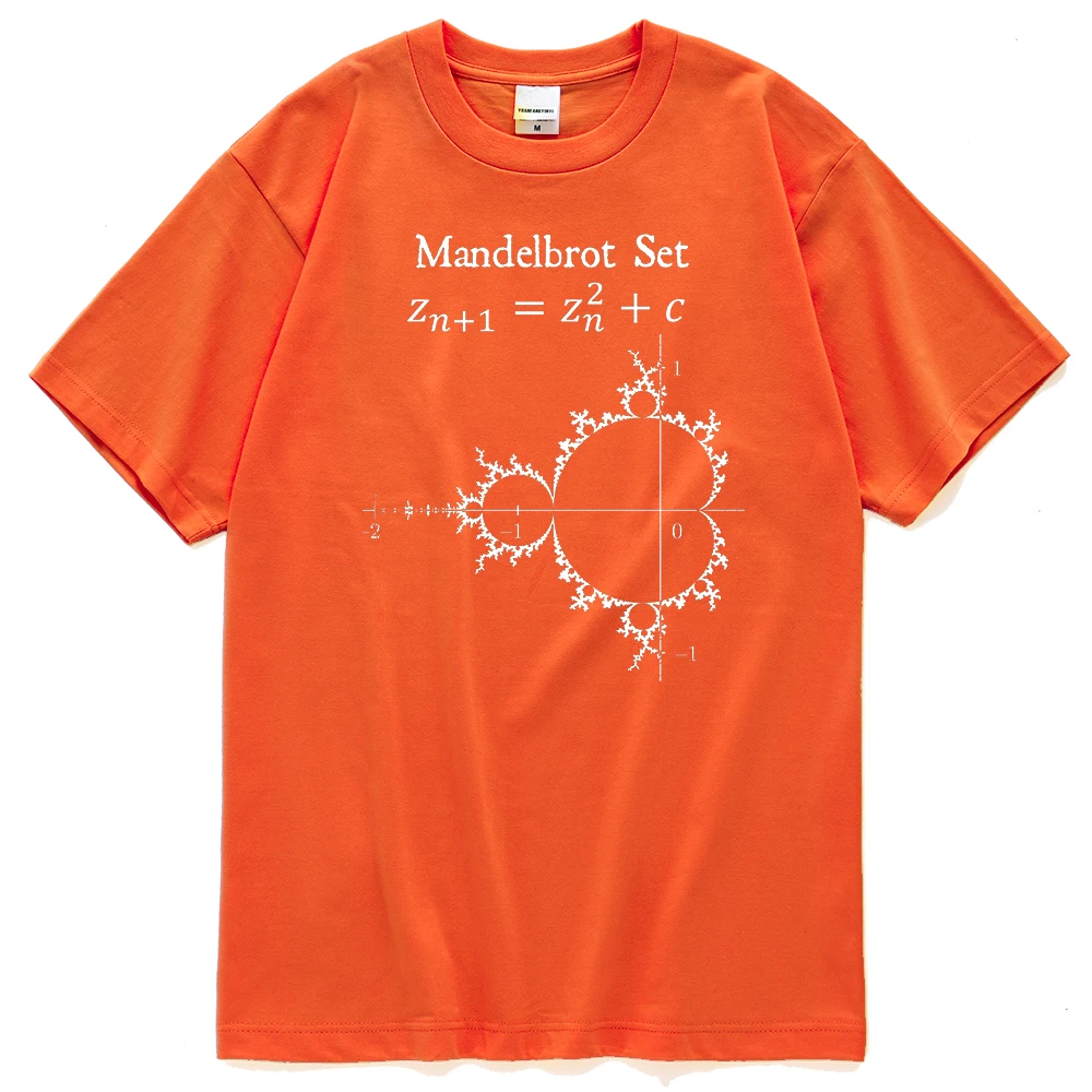 

Комплект Mandelbrot мужской с принтом формулы годе, короткий топ с принтом отпечатков пальцев, мягкая футболка с графическим рисунком, подходит для пар, хлопковая рубашка, лето