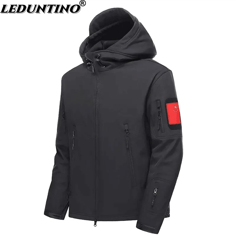 

Men;s Winter Jacket Outdoor Military Fan Tactical Soft Shell Autumn And Winter Waterproof And Breathable Mountaineering Coat
