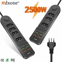 brazil br plug power strip 34 ac brazil plug socket 4usb with switch 2m extension socket for home office