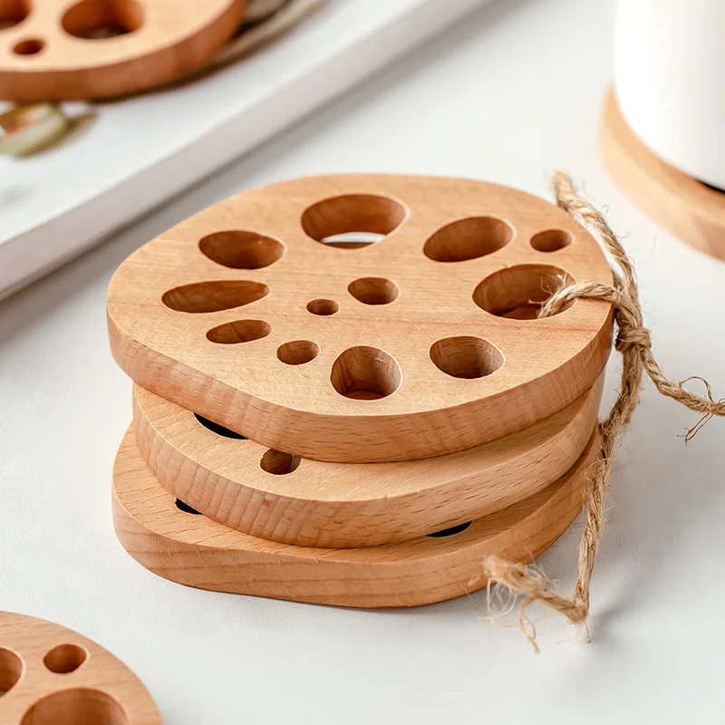 Подставки под кружку деревянные 3 шт. | Дом и сад