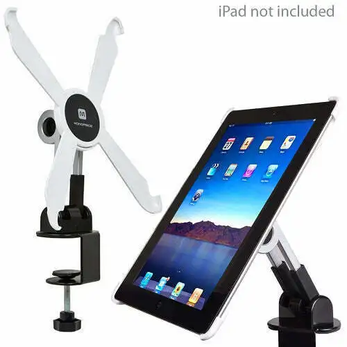 

Регулируемая Поворотная подставка с креплением на стол для Apple iPad (2-го, 3-го и 4-го поколения) с C-образным зажимом