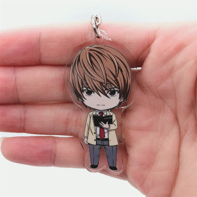 Anime Pendant Accessories Keychain DEATH NOTE Ryuk Keychain Killer L Lawliet Cosplay Props Bag Cartoon Pendant Key Chains images - 6