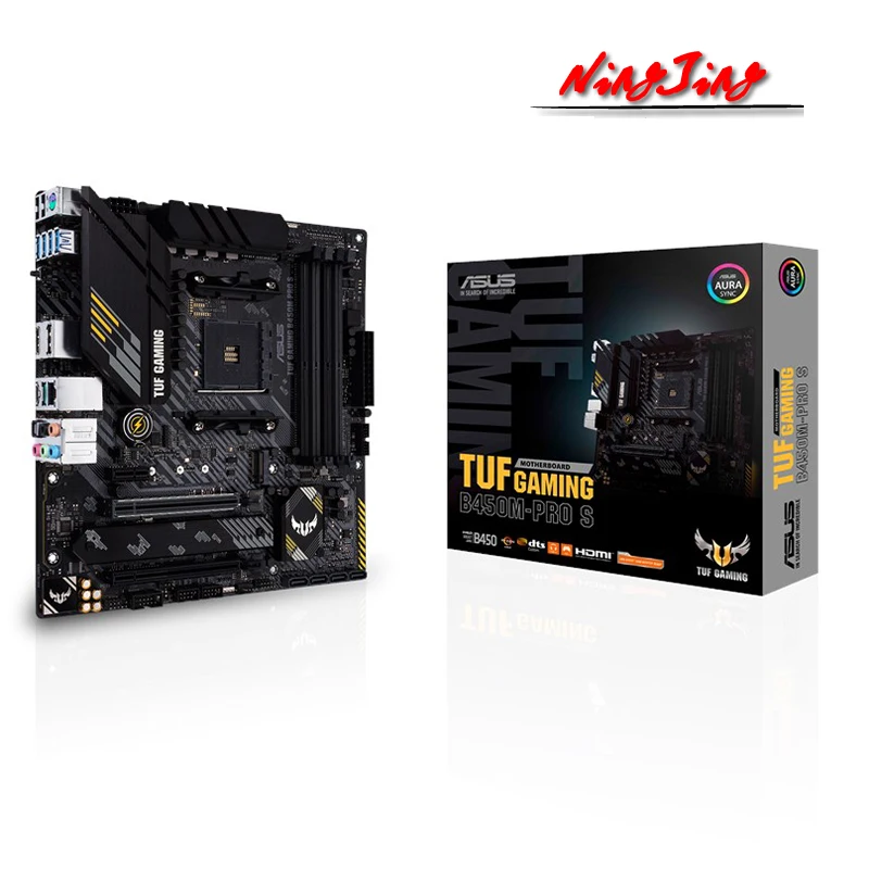 AMD Ryzen 5 3600 R5 ЦП + ASUS TUF GAMING B450M PRO S материнская плата подходит для Socket AM4 все новые но