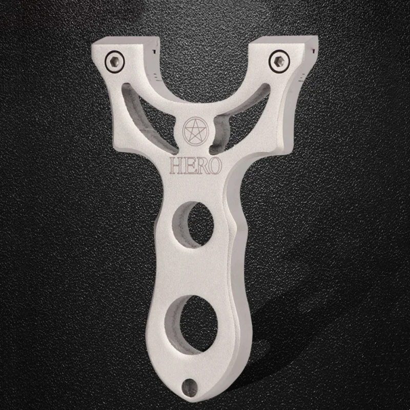 

Portable Stainless Steel Slingshot flat tape Outdoor Hunting Sports Competition toy Accessory Quick press Slingshot