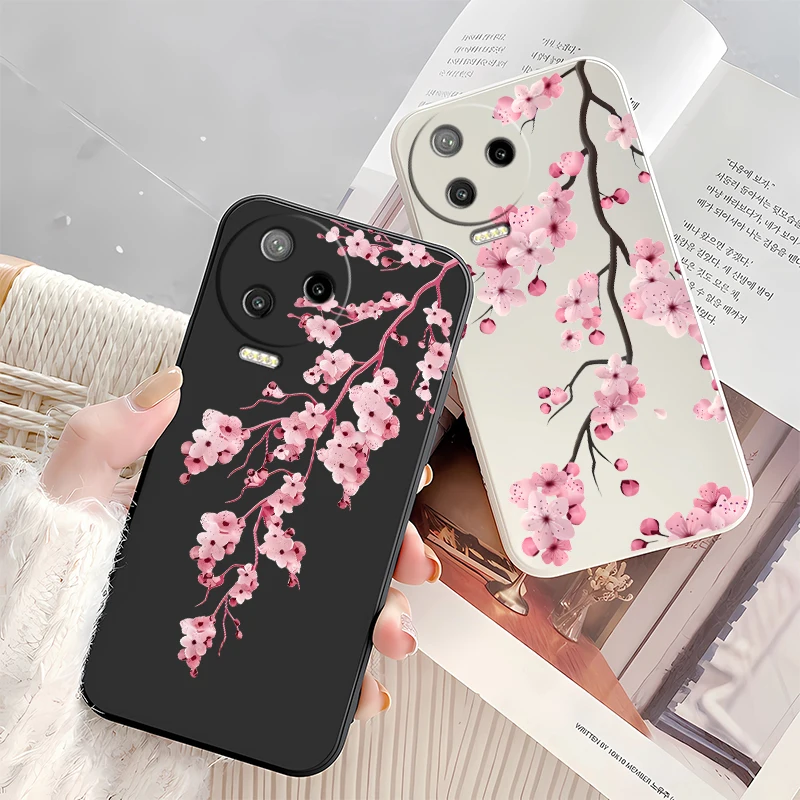 Фото Чехол для телефона с рисунком цветов для Infinix Note 60 Pro Edge 12 G88 G96 11 10 Pro 50 Pro Plus 30, противоударный матовый силиконовый мягкий чехол №3