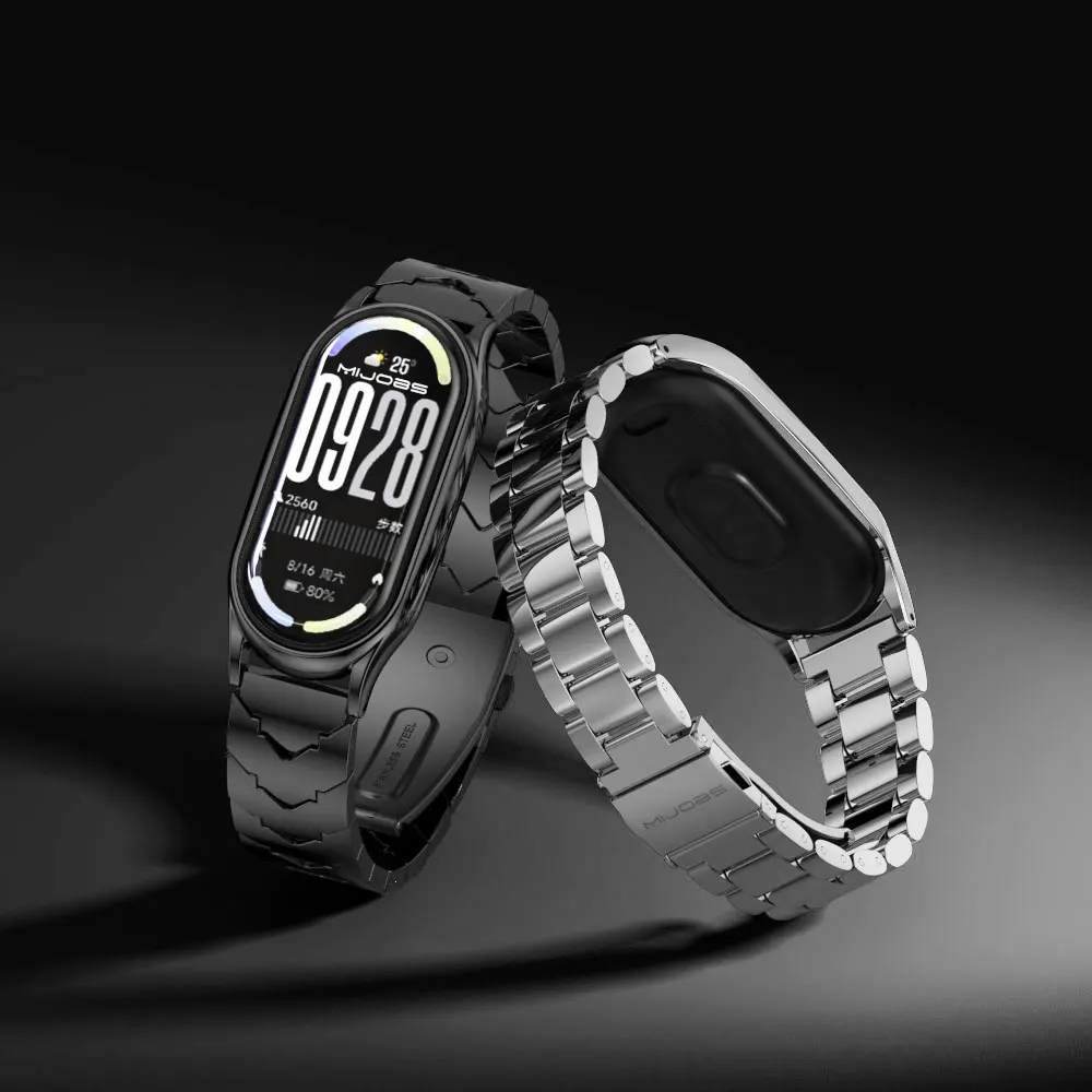 Фото V-образный стильный ремешок для Mi Band 10 аксессуары для ремешка для часов металлический ремешок на запястье для Mi Band 10 NFC глобальная версия браслет №4