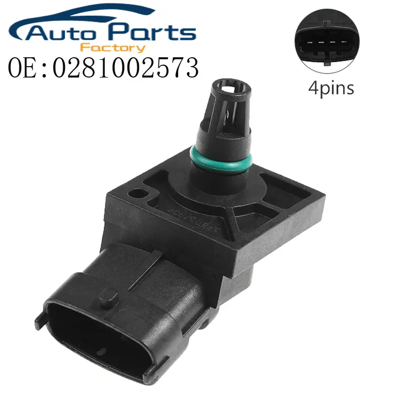 

0281002573 Intake Air Manifold Absolute Boost Pressure Map Sensor For Renault Clio Master Megane Scenic 8200146271 223658143R