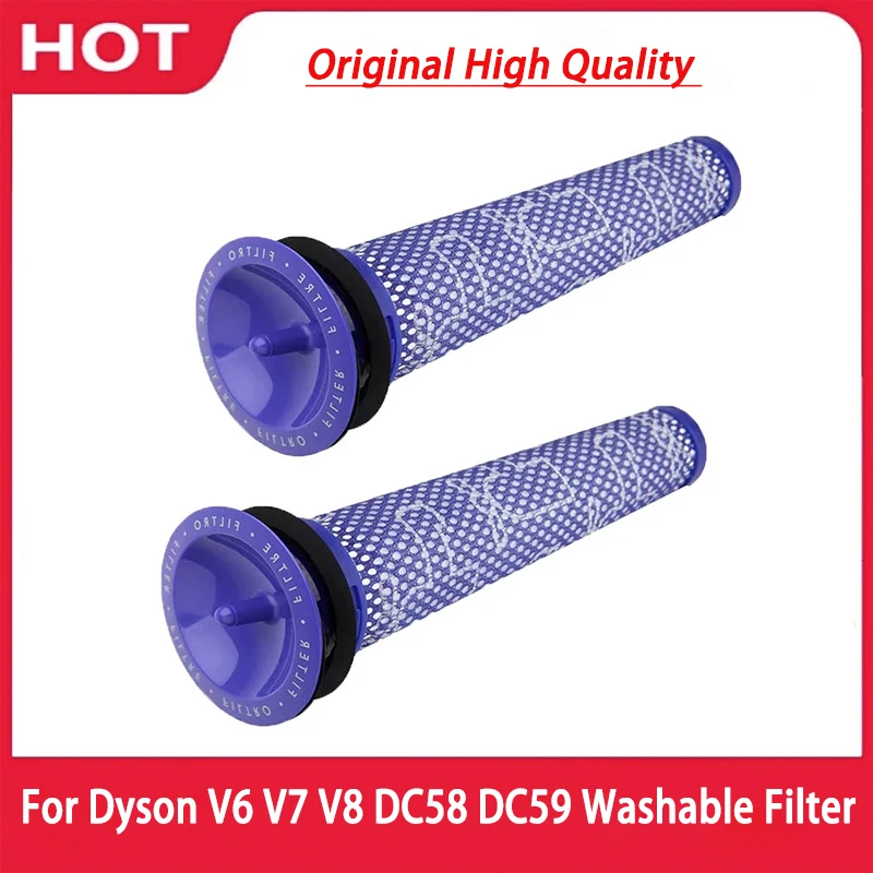 2 * filter Ersetzt Für Dyson V6 V7 V8 DC62 DC61 DC58 DC59 DC74 Staubsauger Filter Teil #965661-01 waschbar Fette Filter Werkzeug