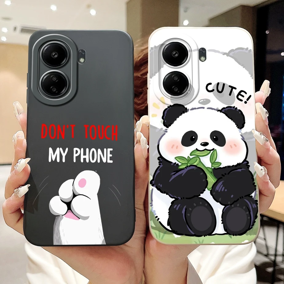 Чехол для Xiaomi Poco C65 чехол Redmi 13C милый мультяшный противоударный телефона C 65 PocoC65