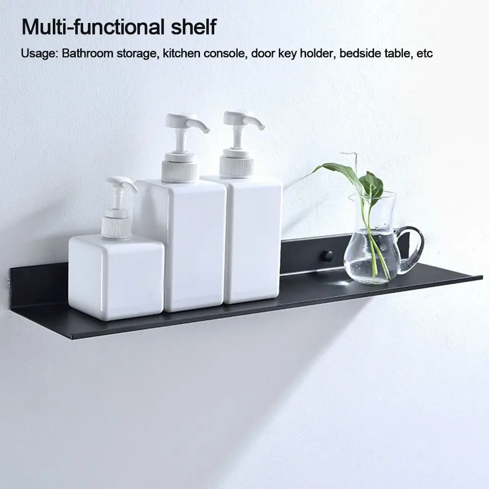

Modern Punch-Free Handicrafts Holder Kitchen Organizer Makeup Bracket Sundries Storage Stand Home Decor Rack Wall Shelf