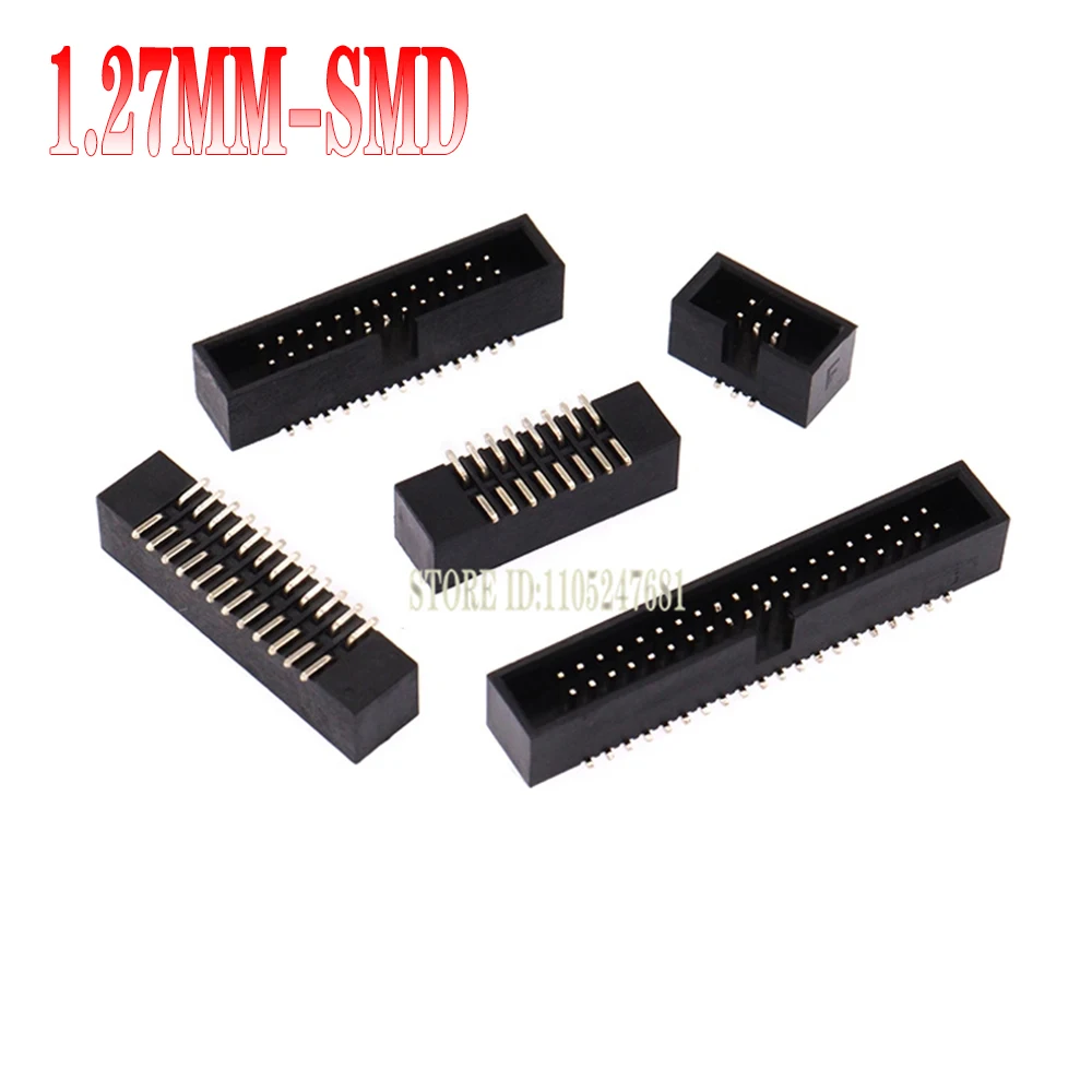 

5/10 шт. DC3 1,27/2,0/2,54 мм Dip/smd/прямой угол 6/8/10/16/20/26/34/40/50pin штекерная розетка прямые разъемы Idc Box кабельный разъем