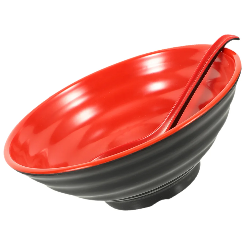 

Ramen Bowl Set for Restaurant Noodle Bowls Microwavable Household Soup Japanese Delicate Spoon Hotel Kitchen Pasta Noodles
