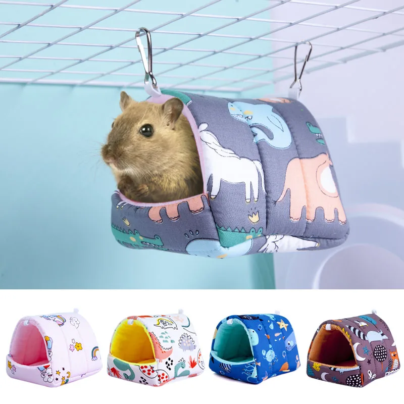 

Guinea Pig Bed Hamster Cave Warm Pets Cage Nest House for Rats/Chinchillas/Mini Hedgehogs/Rodent Cama de Hamster Conejillo