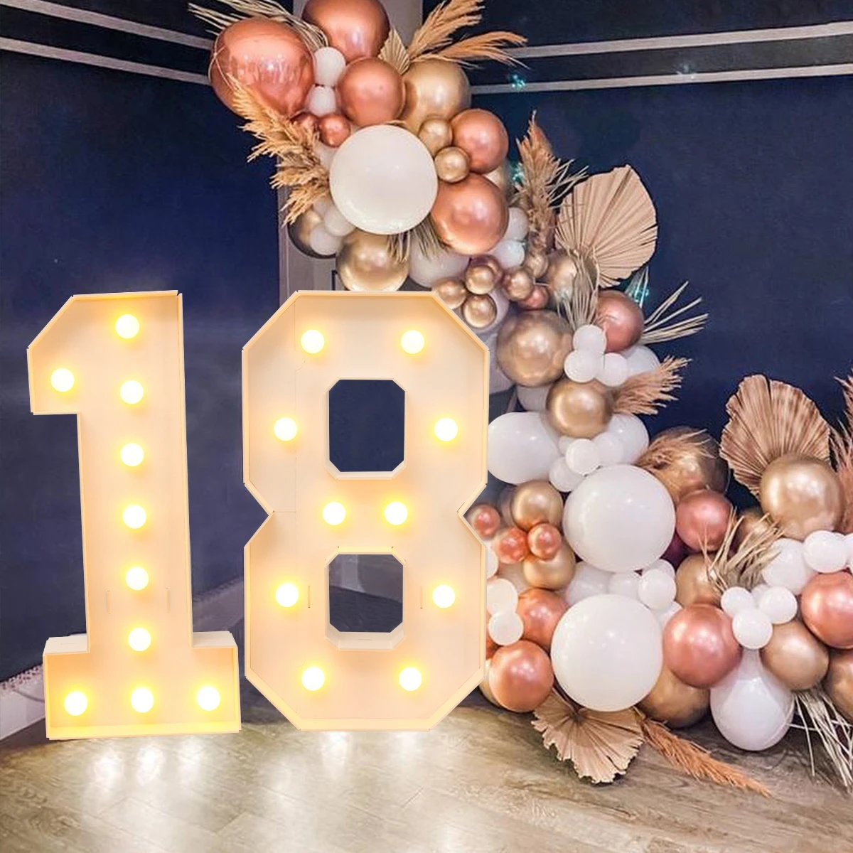 91 5 см шатер сделай сам светящиеся цифры для декора на 18-й 21-й день рождения