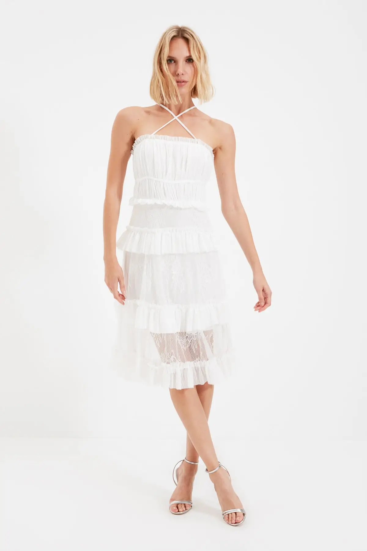 Платье с оборками TPRSS21EL3917 | Женская одежда