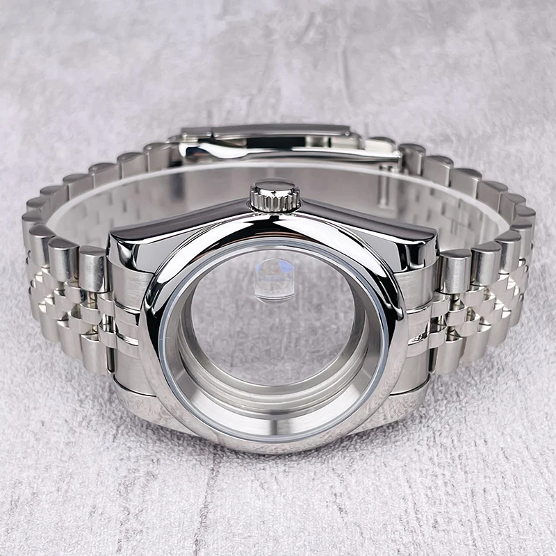 NH35 Корпус даты Oyster Bezel 39 мм Сапфировое стекло для мужчин часов Подходит NH36