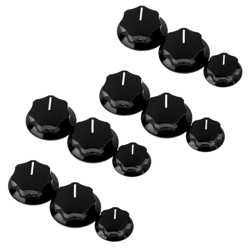 

12Pcs Control Knob Volume Audio Control Knobs For Jazz Bass Electric Guitar Parts