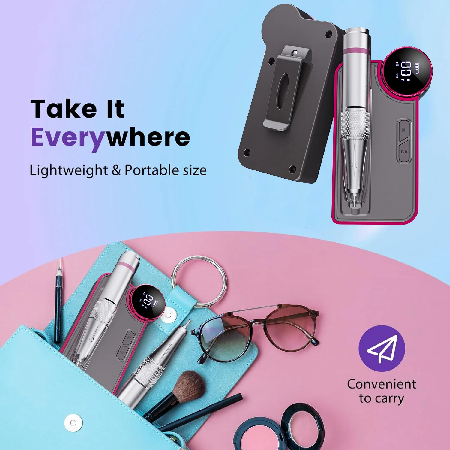 Профессиональная электрическая маникюрная дрель DianaBeauty из нержавеющей стали