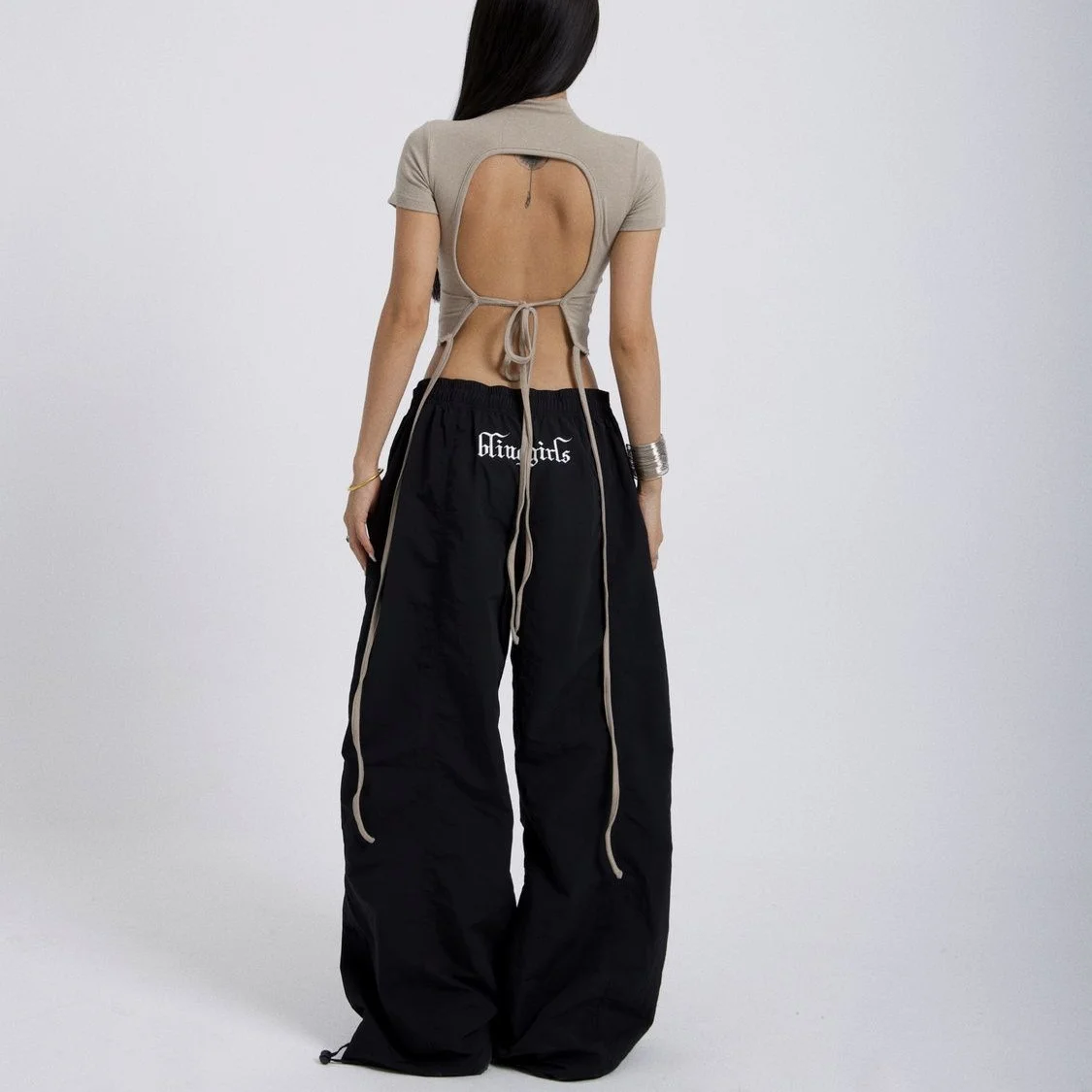 Спортивные женские мешковатые брюки с широкими штанинами цвет в ассортименте