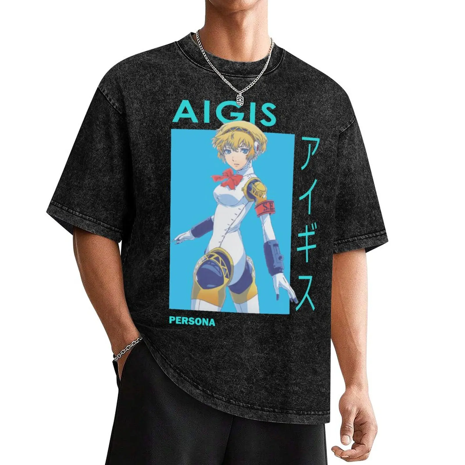 Футболка Aigis See Ai-chan Aegis Persona 3 эстетическая одежда дизайнерские рубашки футболки с