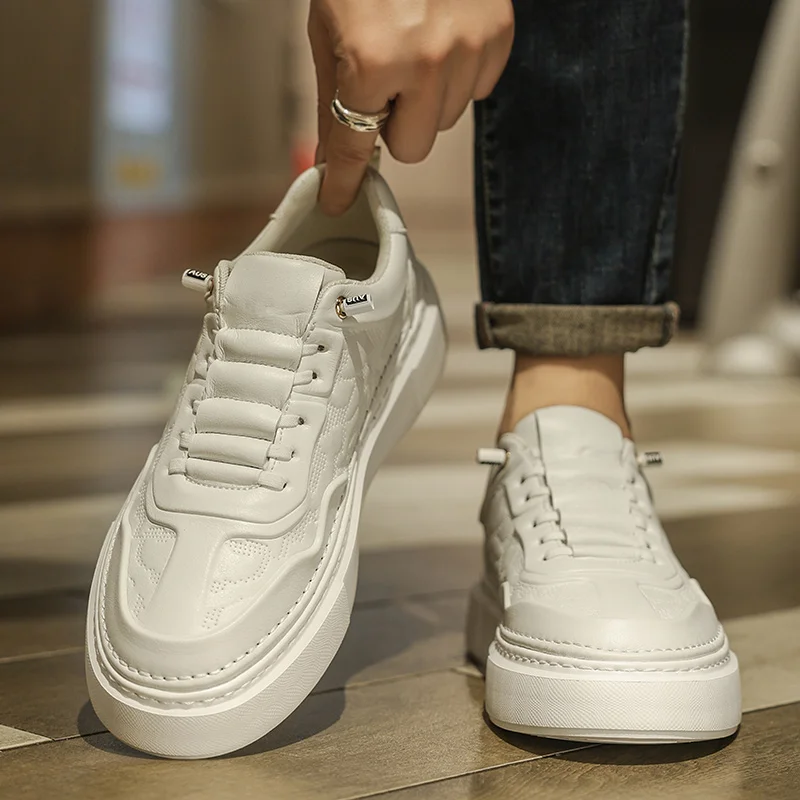 Мужская обувь без шнуровки новинка 2024 зимняя повседневная универсальная