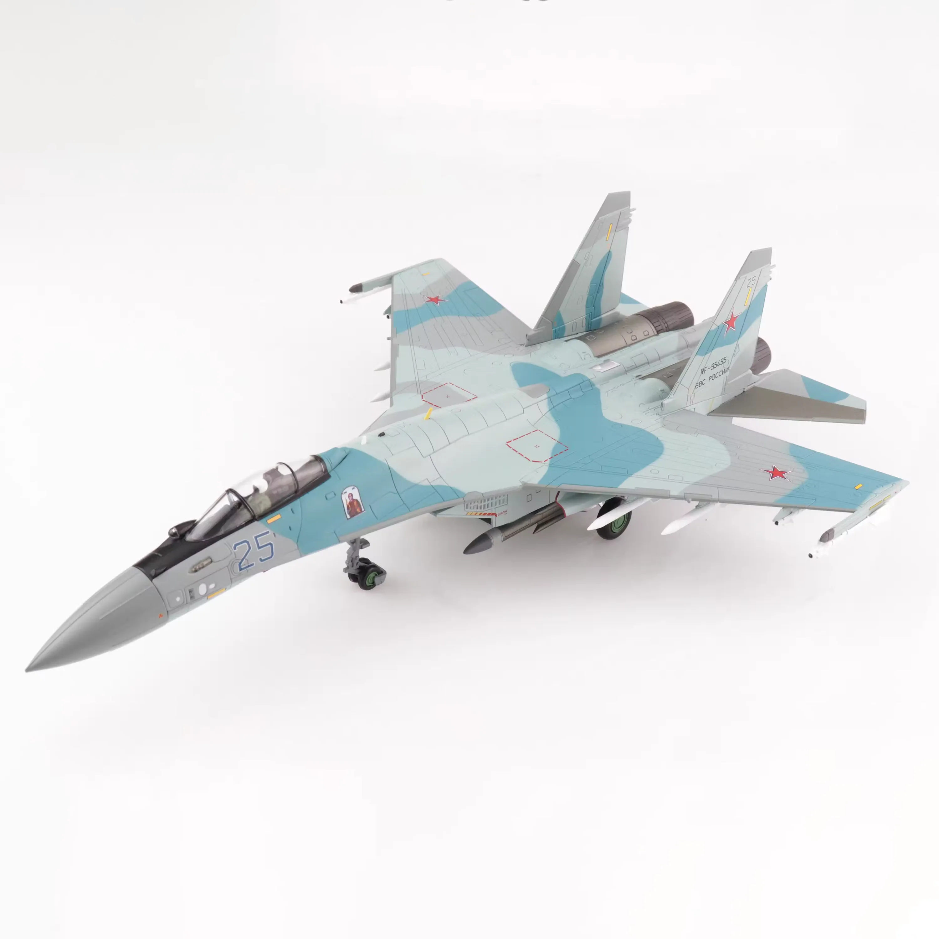 

1:72 Scale Russian Air Force SU-35 Warplane Alloy & Plastic Simulation Model Gift Collection Decorative Toy Diecast Display