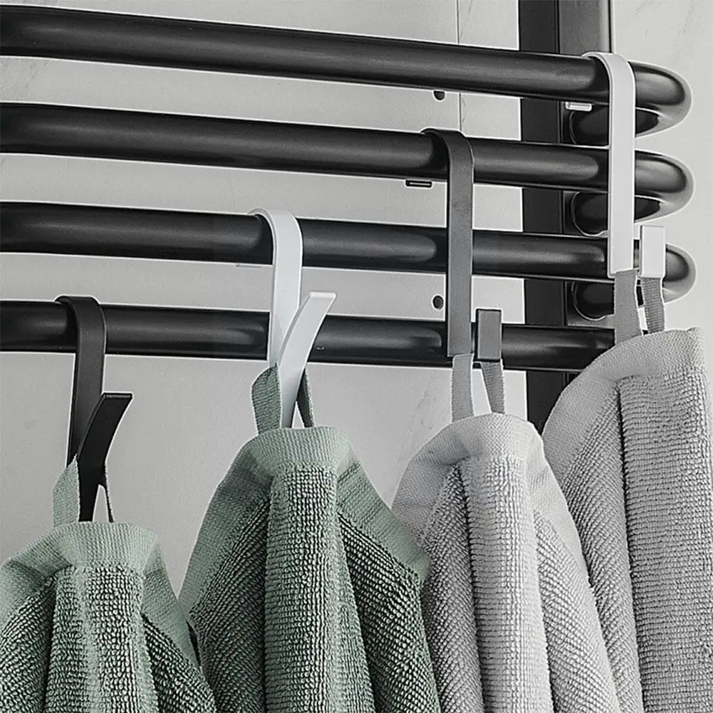 

1pc Multifunctional Hanging Rod Towel Holder For Kitchen Cabinets Door Back Hook Clothes Scarfsholder Rack Organizer O8u5