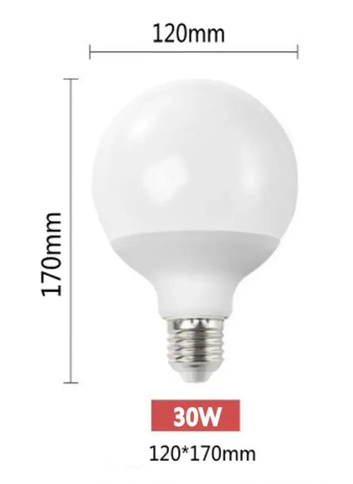 

Энергосберегающие светодиодные лампы E27 G70 G80 G95 G120