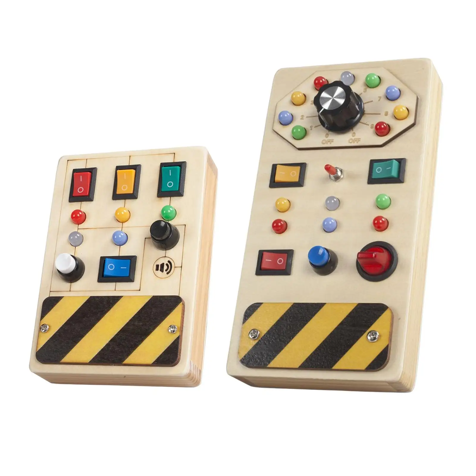 

Wooden Sensory Toys Developing with Light Switch Buttons for Party Outdoor