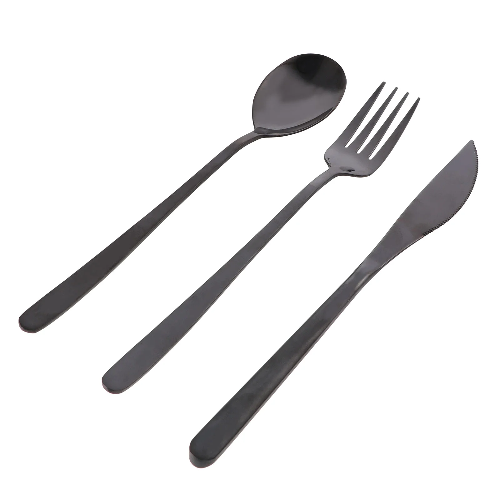 

3Pcs Safe Cute Great Dining Tableware Set Stainless Steel Tableware