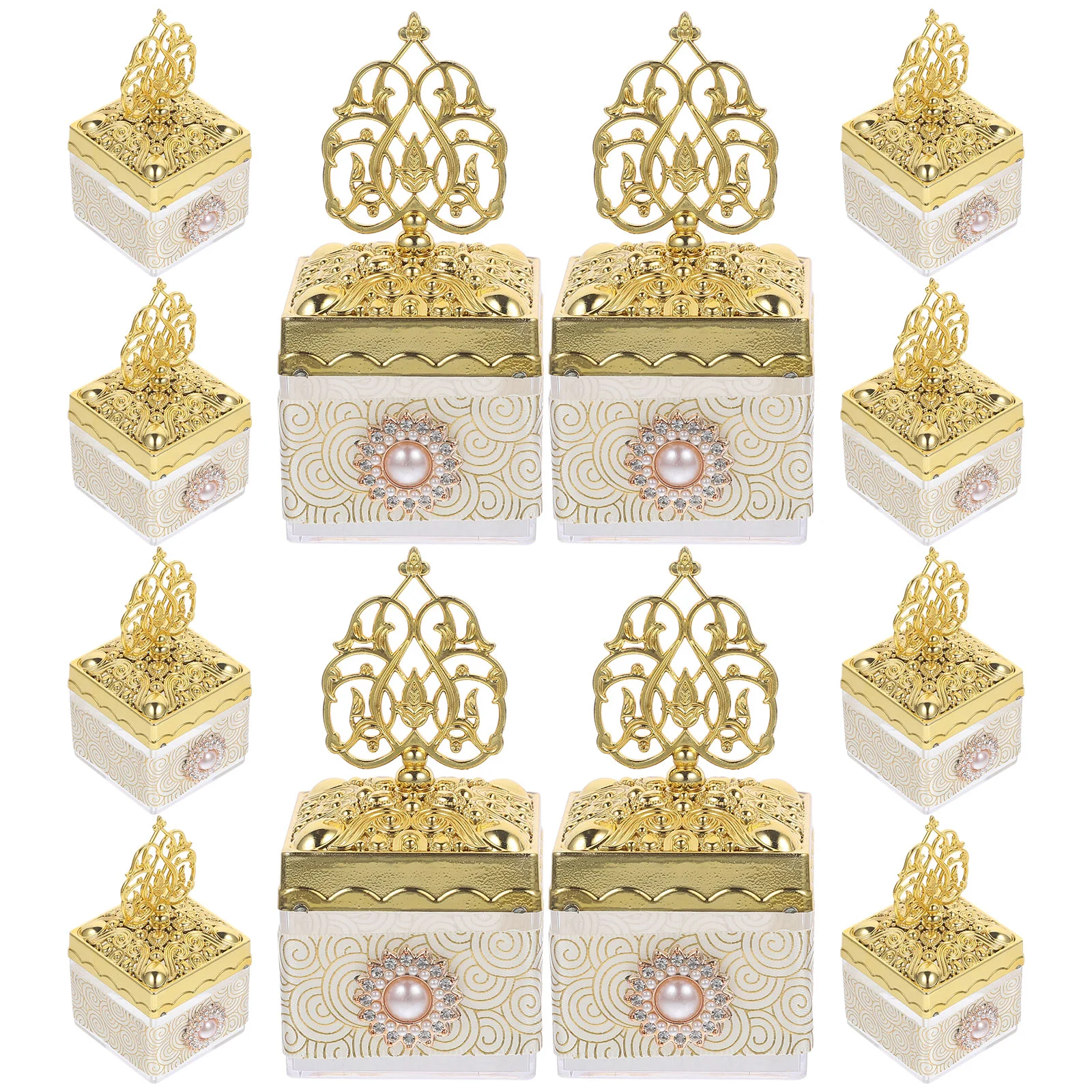 

12pcs Wedding Favor Boxes Party Favor Cases Small Gift Containers Trinket Boxes