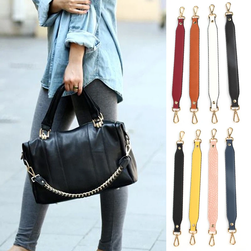 

Lady Short Bag Belts Pu Leather Wide Shoulder Strap Handles Short Strap Handbag Replacement Bags Belt Diy Bag Parts Accessories