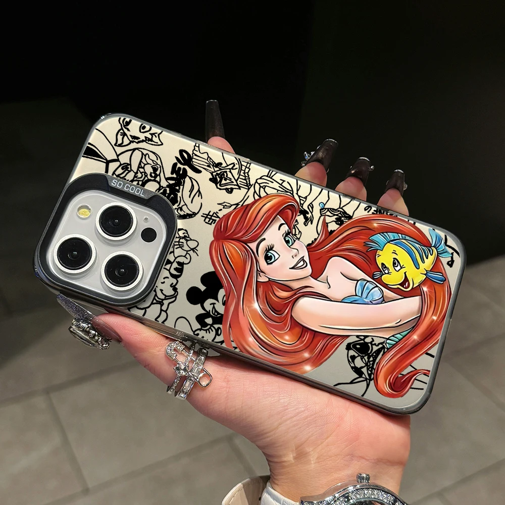 Чехол для телефона Disney Princess Ariel Elsa Oppo A78 A74 A60 A58 A57 A38 A17 A3x Reno 13 12 11 F 10 8 7 6 T Z Pro Plus 4G 5G Cover