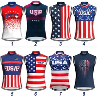 usa pro team vest sleeves motocross cycling shirt mtb road sport jersey bicycle short ride mountain wear top ciclismo waistcoat