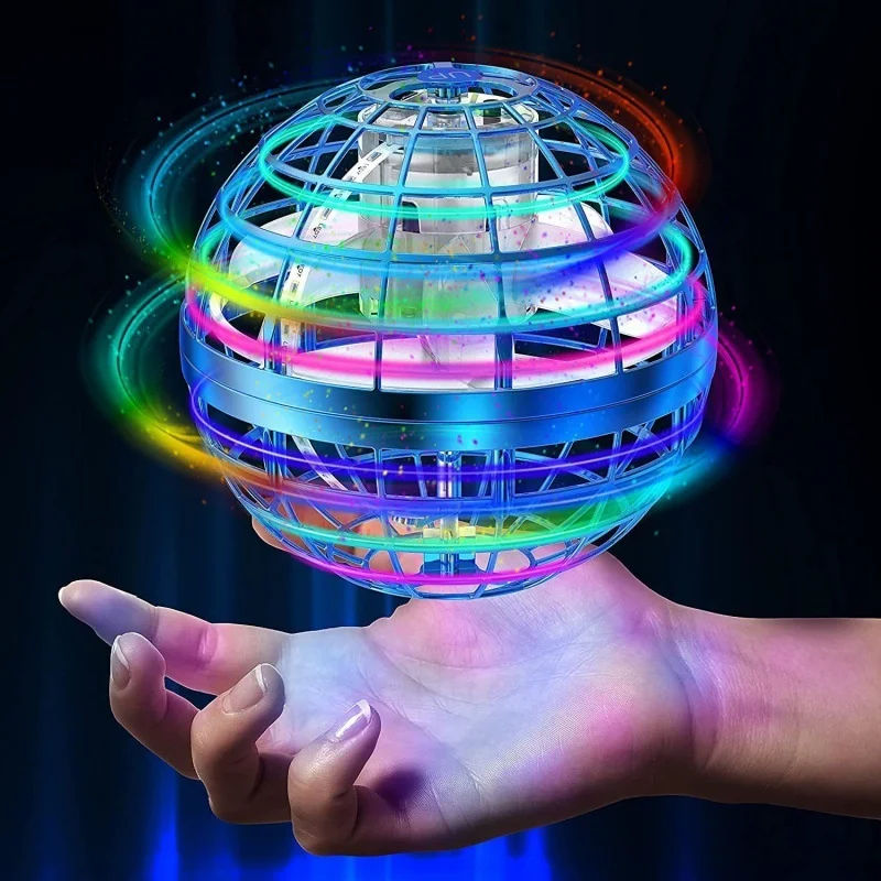 Flying Ball Boomerangs Fly Orb Magic With LED Lights Drones Ball Fly Flying Spinner Children Toys Christmas Gifts